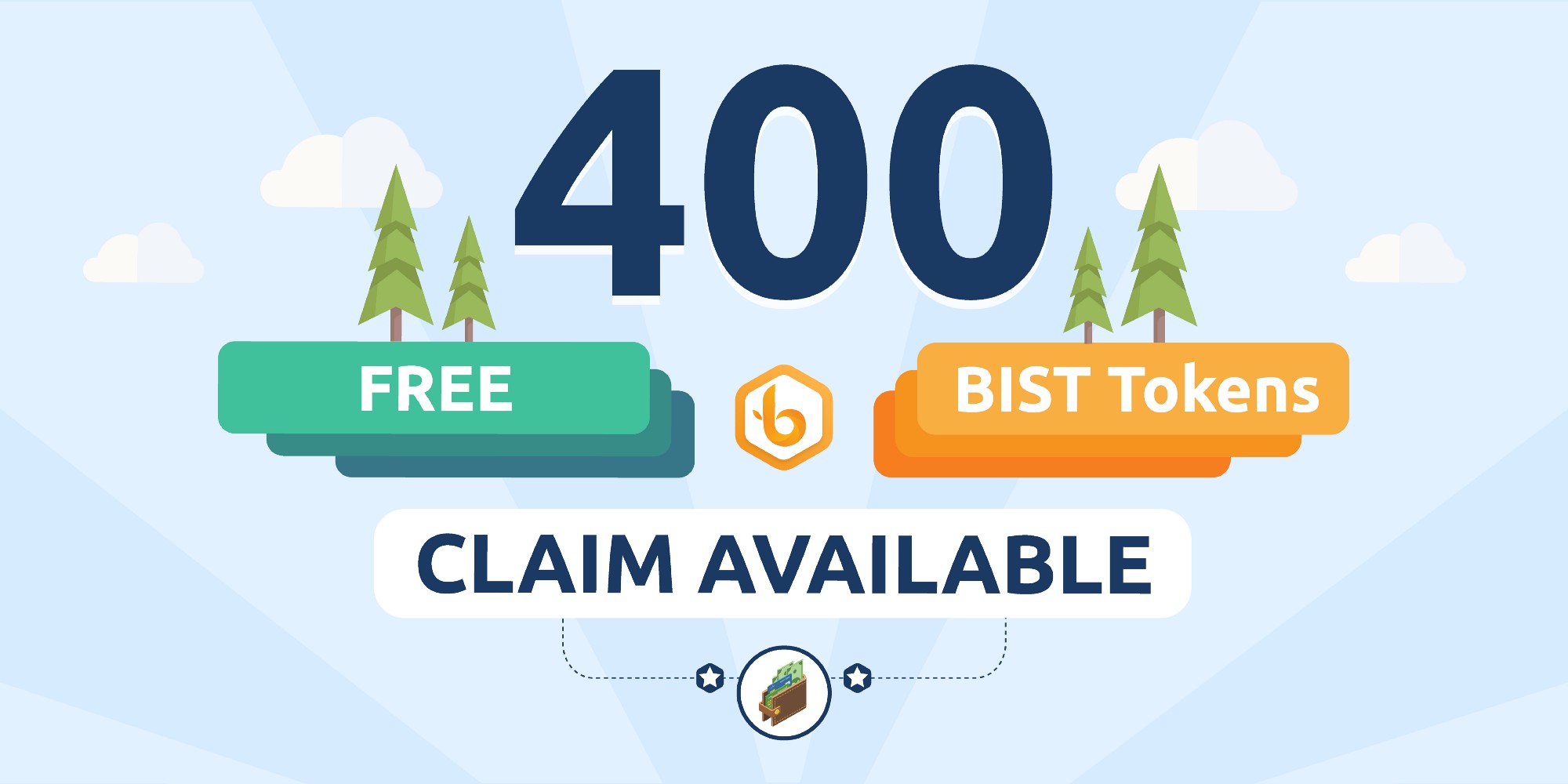 Surprise! Your 400 Free BIST Tokens are now Claimable!